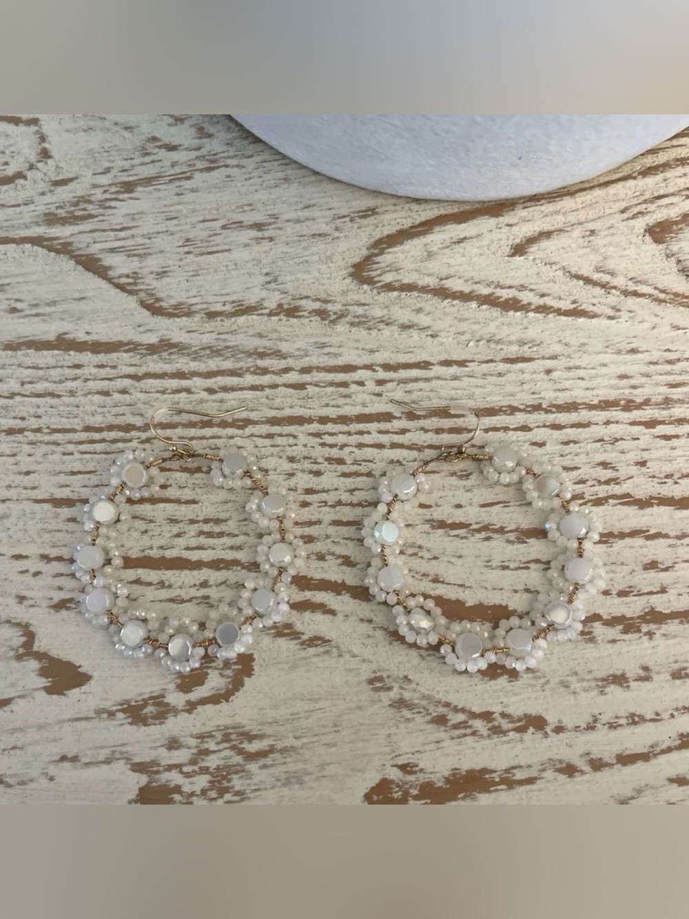 Etsy: Bohemian Beaded Wire-Wrapped Hoop Earrings